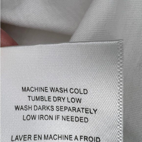 Eri & Ali Blouse in White with Crochet Lace at Neckline Size M - Picture 6 of 6